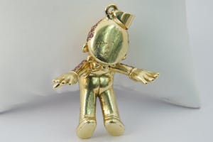 1910 - GROOT&UNIEK! Gouden Nintendo Super Mario hanger - 30 jaar Mario! kopen? Bied vanaf 2380!