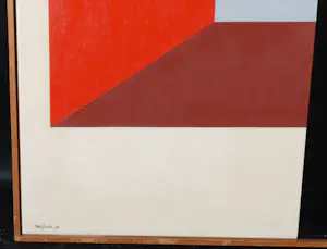 M. A. H. Reijner - Olieverf op doek, Compositie C - Ingelijst kopen? Bied vanaf 1!