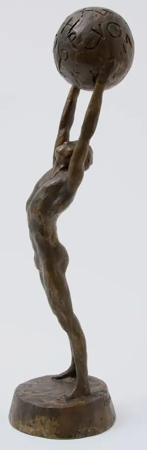 Kees Verkade - Bronzen sculptuur: "Trophée des chiffres et des lettres" - 1991 kopen? Bied vanaf 1999!