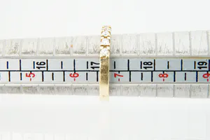 Elegante 18krt geel-gouden & 0.35ct diamanten dames rijring kopen? Bied vanaf 250!