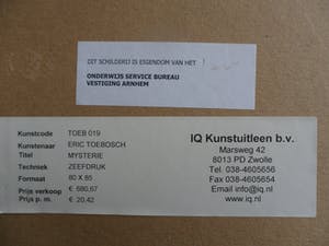 Eric Toebosch - Zeefdruk, 2000, 'Over het mysterie van de gouden ballen' kopen? Bied vanaf 60!