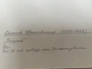 Gerrit Haverkamp - Bospad kopen? Bied vanaf 25!