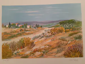Ray Poirier - PROVENCE / KLEURLITHO / 76x56cm / kaufen? Bieten Sie von 35!