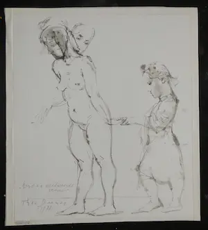 Theo Daamen - "Kind en verdwaasde vrouw" & "zonder titel" kopen? Bied vanaf 60!