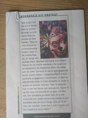 Martine Jacobs - Print boeddhistische monnik kopen? Bied vanaf 1!