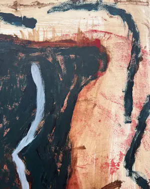 Minne Vijver - Acryl op papier | 'Torso' | 1992 (UNIEK WERK) kopen? Bied vanaf 10!