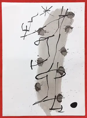 Joan Miro - Abstracte compositie, originele litho (1967) kopen? Bied vanaf 60!