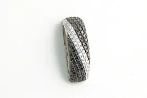 67- Elegante wit-gouden 14 karaats hanger - met ca. 0.50ct (zwart) diamant kopen? Bied vanaf 160!