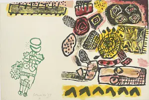 Corneille - Lithografie Vrouw van de nacht en de dageraad, 1967 kopen? Bied vanaf 600!