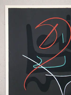 Cesar Domela - Abstracte compositie - 1952 - Sjabloon in gouachekleuren kopen? Bied vanaf 100!