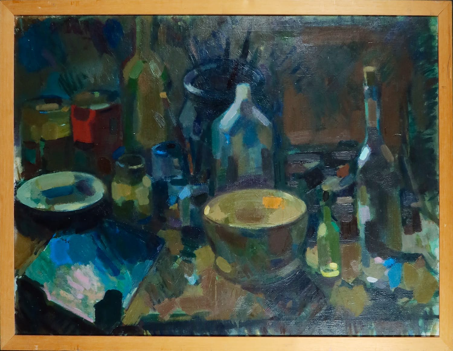 Arthur Beckand - Olieverf op doek, Schildersattributen - Ingelijst verkocht voor € 1!