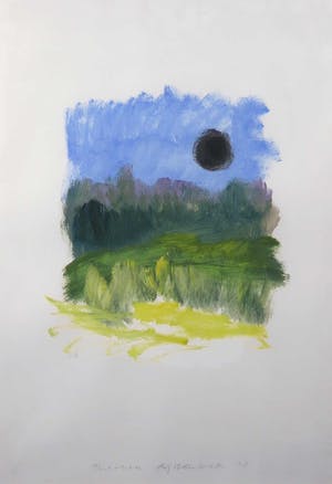 Threes Rijssenbeek - Acryl op papier, Zonder titel - Ingelijst kopen? Bied vanaf 1!