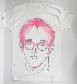 Andy Warhol - T-Shirt - Zeefdruk - Portret Keith Haring kopen? Bied vanaf 250!