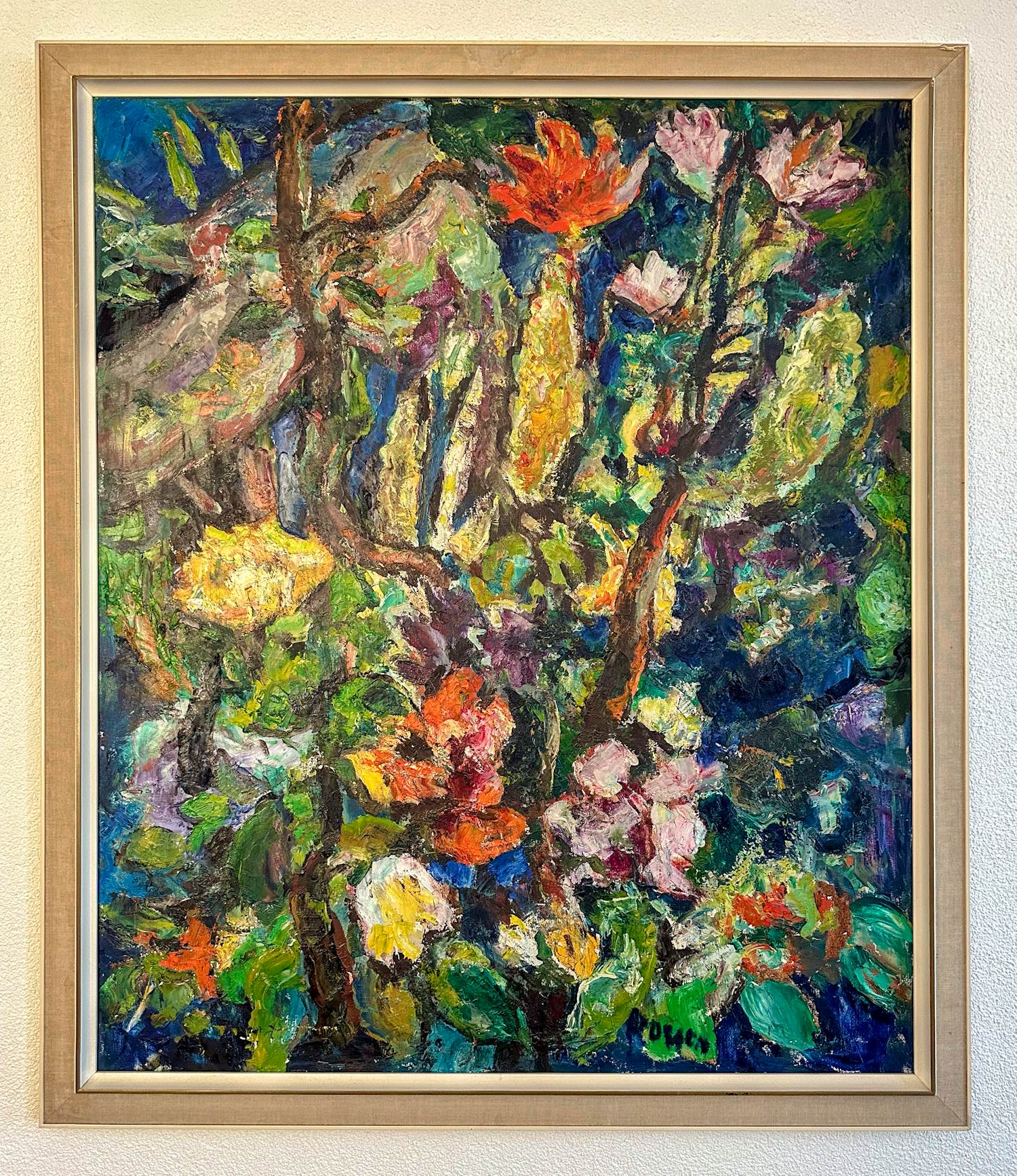 Jacobus Doeser - Bloemen en bladeren (incl. origineel schilderspalet!) kopen? Bied vanaf 1000!