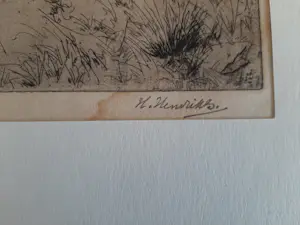 Hendrik Henrichs - Ets, landschap. kopen? Bied vanaf 20!