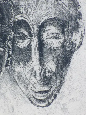 Willem Retera - Twee maskers - Ets kopen? Bied vanaf 45!