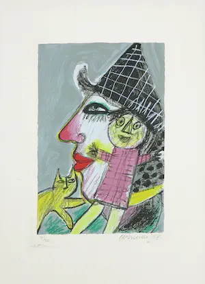 Corneille - Litho, Le clown kaufen? Bieten Sie von 1!