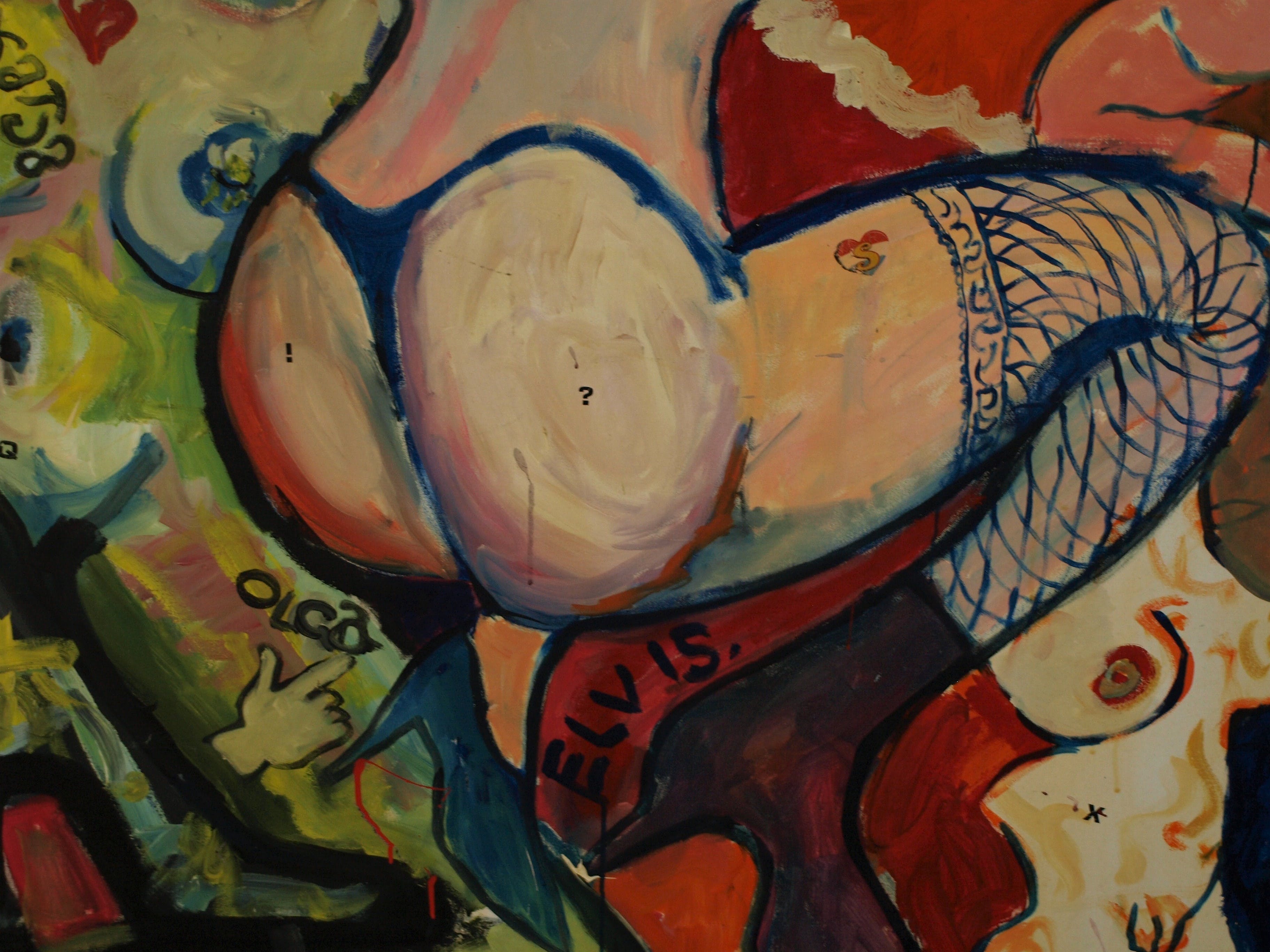 Peter Klashorst - Acrylverf op doek – “Billen” – Zeer GROOT - ca. 1995 kopen? Bied vanaf 1!