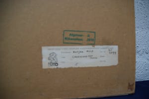 Rinus Rutjes - Landschap met tanks - olieverf op papier - BKR Den Haag kopen? Bied vanaf 20!