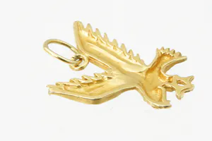 Sierlijke 14 karaats geel-gouden hanger "Adelaar met gespreide vleugels" kopen? Bied vanaf 45!