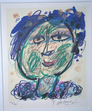 Kees Salentijn - ingelijste zeefdruk kopen? Bied vanaf 40!