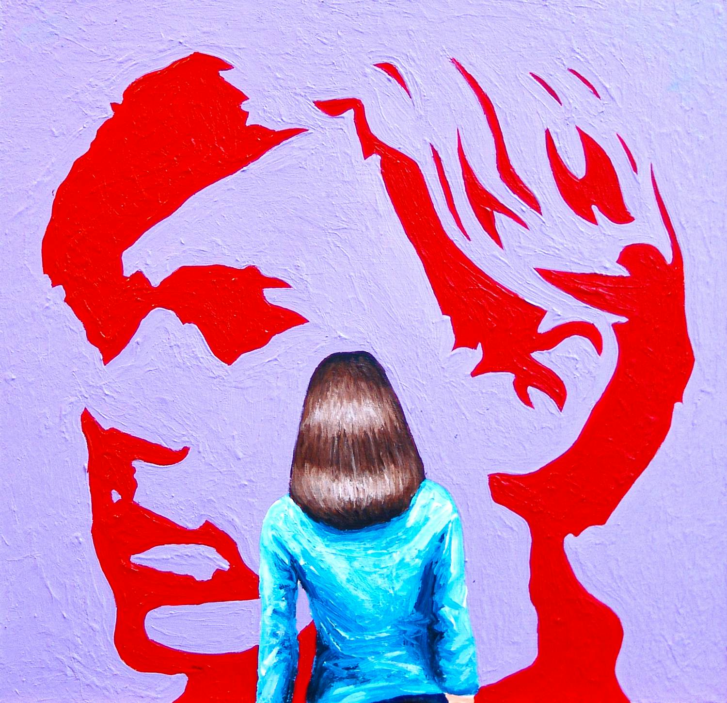 Gerard Boersma - Andy Warhol Self Portrait (Vrouw genietend van schilderij Andy Warhol) kopen? Bied vanaf 125!