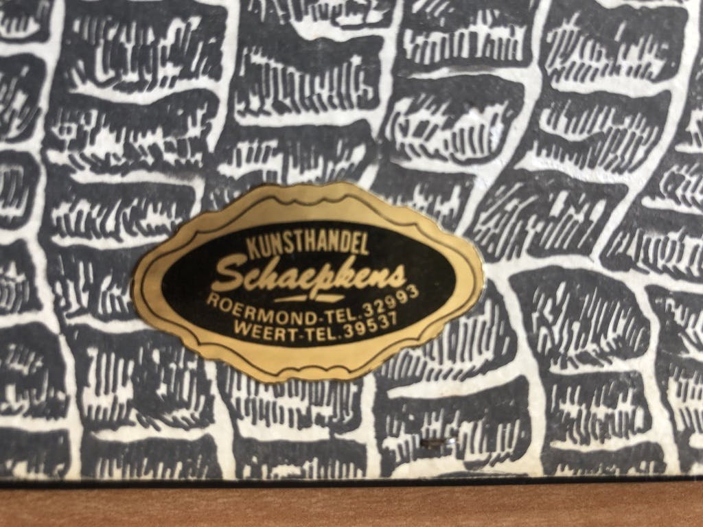 Janus Kluijtmans - Prachtige linodruk - twee vechtende kreeften. kopen? Bied vanaf 15!