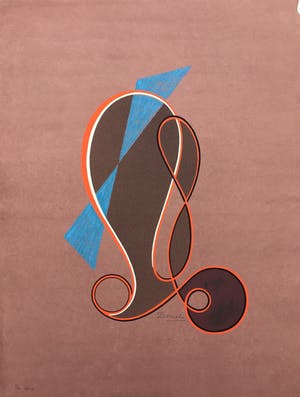 Cesar Domela - typerende zeefdruk op fraai lompenpapier 1972/1991. kopen? Bied vanaf 195!