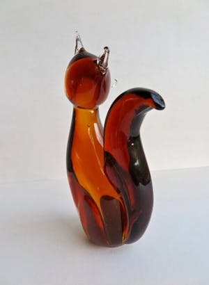 Vetro Design - Rood Vosje - Handgeblazen unicum kopen? Bied vanaf 1!