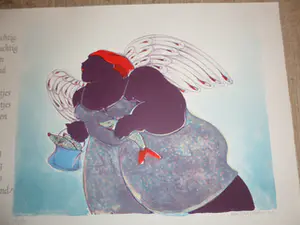 Ada Breedveld - Litho ,Smikkelzuchtig uit 2001, met gedicht van Jan Petrie kopen? Bied vanaf 30!