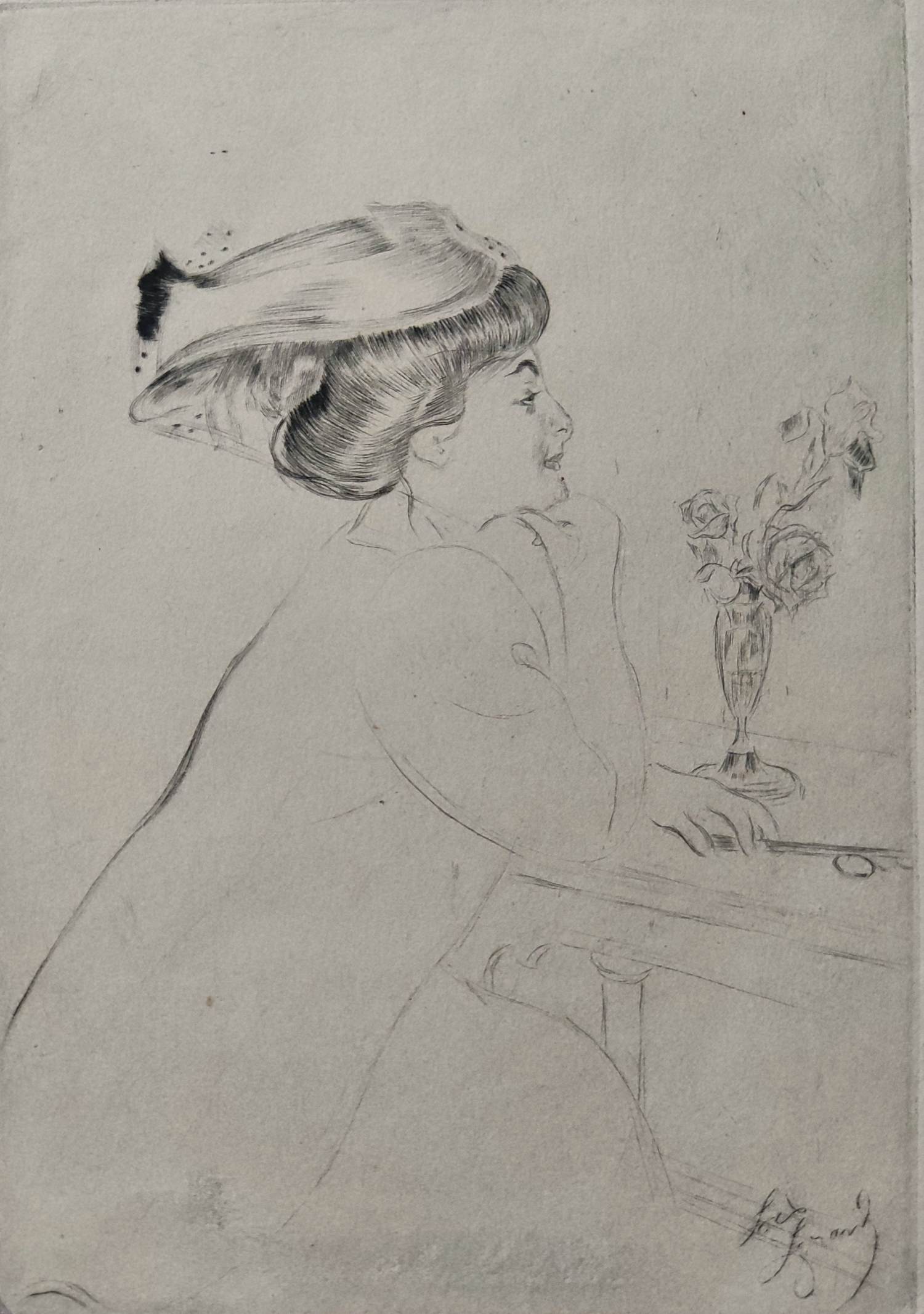 Louis Legrand - Portrait de Madame D. kaufen? Bieten Sie von 40!
