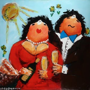 Theo Broeren - Acryl op doek, Sunny Morning (Groot) kopen? Bied vanaf 140!