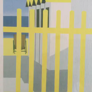 Vittorio Stoppa - strand Knokke | offset litho - ingelijst kopen? Bied vanaf 35!