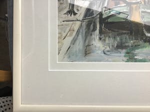 Niet of onleesbaar gesigneerd - Aak in kanaal voor brug. kopen? Bied vanaf 1!