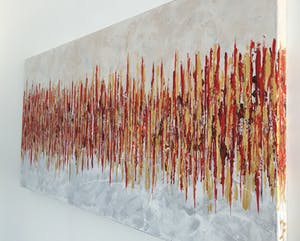 John Foppen - Rapsody In Red ...... # K05 . XL. GROOT. kopen? Bied vanaf 169!