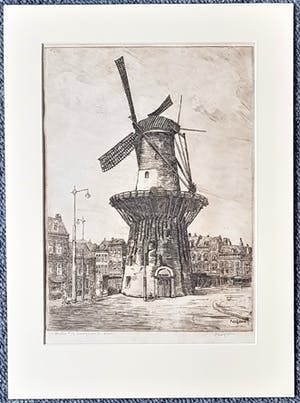 Frans de Groen - Molen a/h Oostplein R'dam (vooroorlogs Rotterdam) 039-FG kopen? Bied vanaf 25!