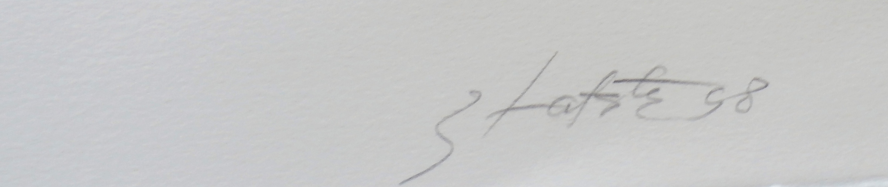 Ger Lataster - grote litho: vrouw met brood - 1998 kopen? Bied vanaf 149!