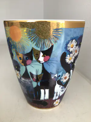 Rosina Wachtmeister - Siervaas “ KATZEN FAMILIE “ Limited Edition kopen? Bied vanaf 1!