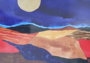 Ronald Boonacker - Aquarel - "Italiaans landschap" - Unica kopen? Bied vanaf 145!