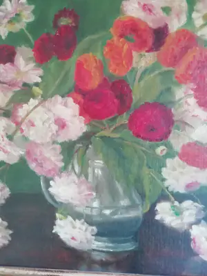 Niet of onleesbaar gesigneerd - stilleven bloemen kopen? Bied vanaf 1!