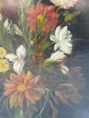 Niet of onleesbaar gesigneerd - Bloemstilleven (19e eeuw) kopen? Bied vanaf 1!