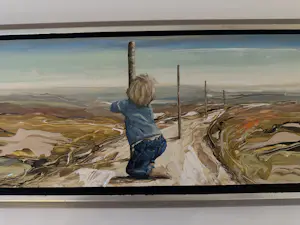 Hans Pruijn - Jongetje in landschap kopen? Bied vanaf 350!