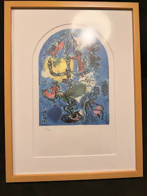 Marc Chagall - Litho's van de ramen van de synagoge van het Hadassah ziekenhuis in Jerusalem kopen? Bied vanaf 750!
