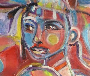 Christine Spierings - Olieverf op doek, Zonder titel kopen? Bied vanaf 60!