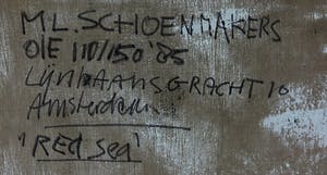 Marie-Louise Schoenmakers - Olieverf op doek, Red Sea - Ingelijst (Zeer groot) kopen? Bied vanaf 150!