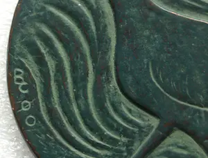 Barbara de Clercq - Grote bronzen penning , Koeten – 2000 – Ø 9½ cm. kopen? Bied vanaf 50!