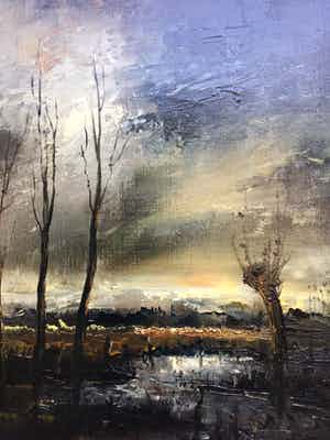 Niet of onleesbaar gesigneerd - Peelgezicht verkocht voor € 1!