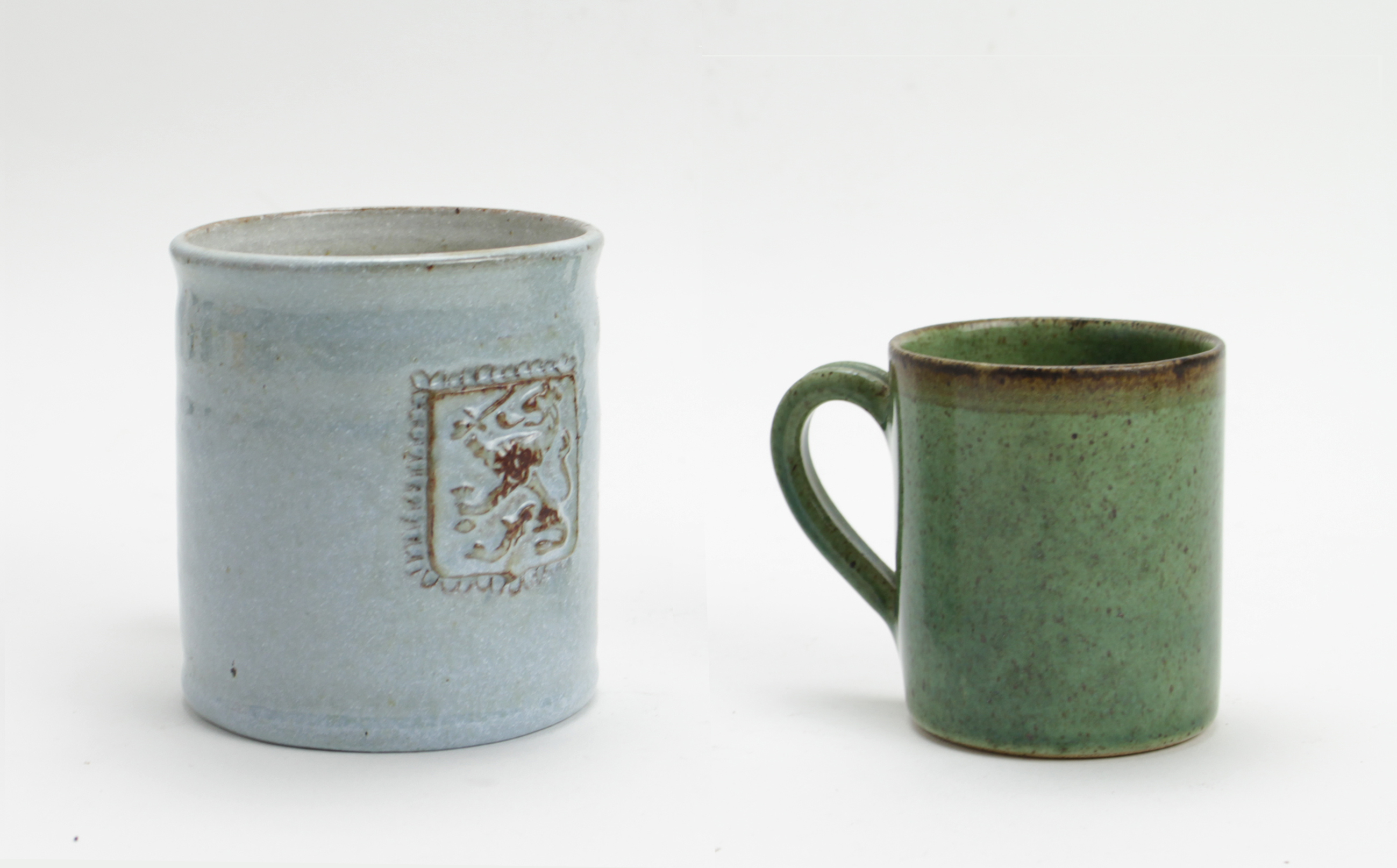 Potterij Zaalberg - 2 aardewerk bekers verkocht voor € 10!