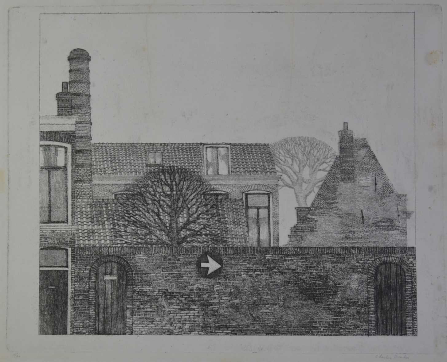 Charles Donker - ets, Schalkwijkstraat Utrecht verkocht voor € 130!