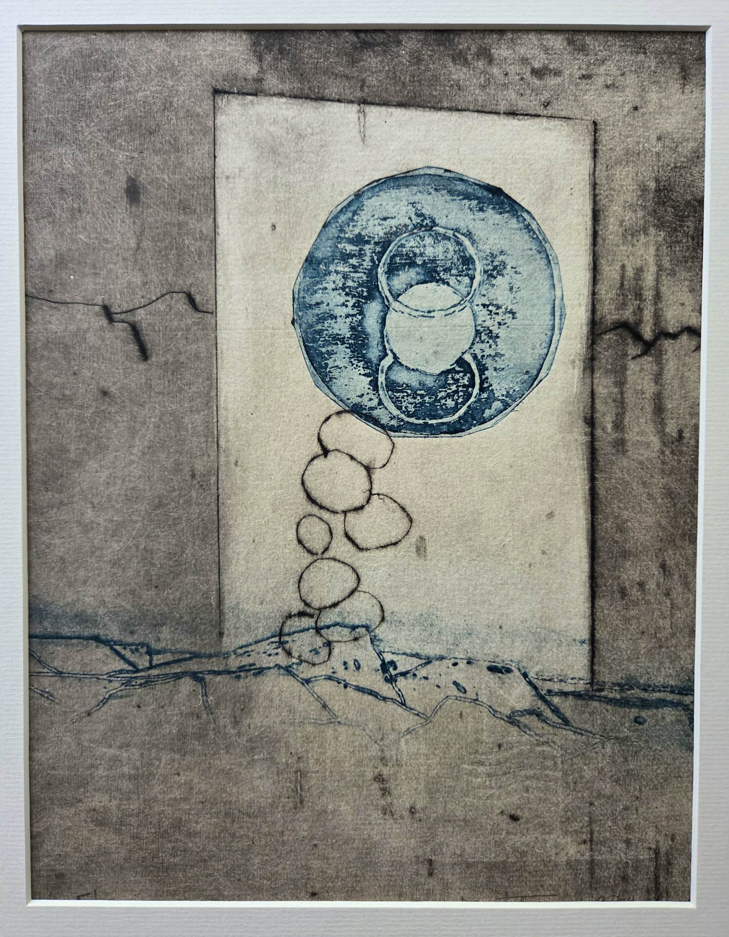 Jan Montyn - Landschap. Ets. Berges du Mekong. kopen? Bied vanaf 49!